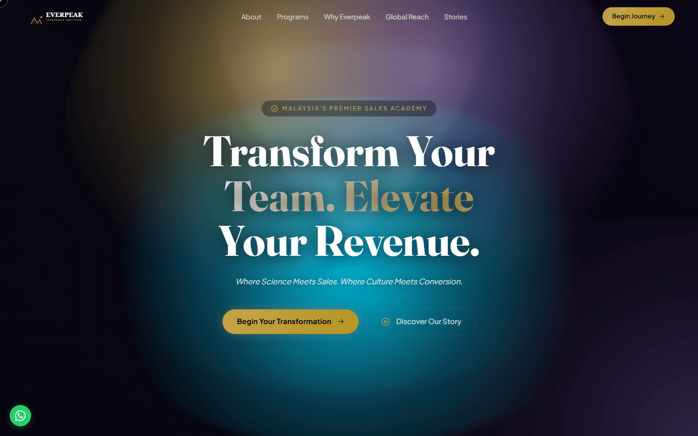 Screenshot of Everpeak Leadership — Scroll-Story Site