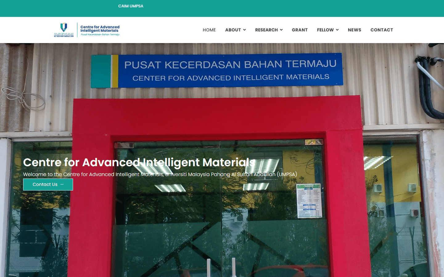 Screenshot of UMPSA Centre Website